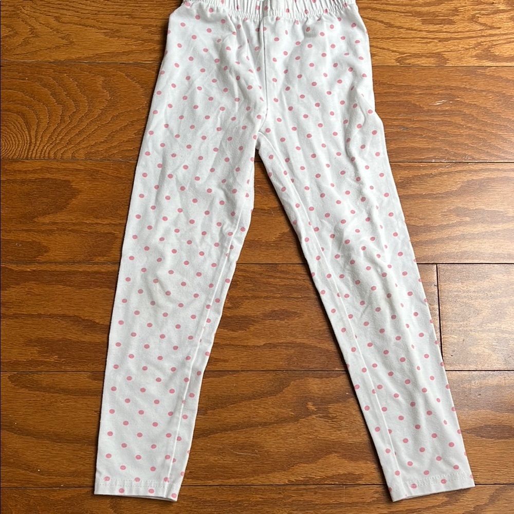 White Polka Dot Leggings